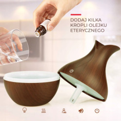 Ultrasonic aroma air humidifier LED