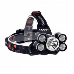 Hlavová fakľa 5x LED krém xml-T6