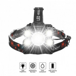 Latarka czołowa 5x LED cree xml-T6