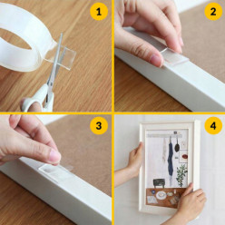 Double-sided self-adhesive tape 5m nano reusable