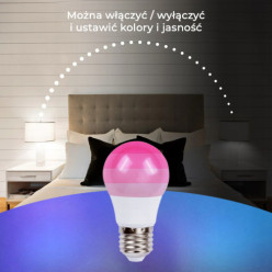 Żarówka LED RGB kolorowa 16 kolorów + pilot