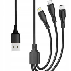 A főtöltő gyorstöltés 3.0 48W + 3-in-1 kábel