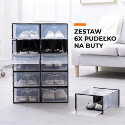 Pudełko na buty organizer zestaw 6 sztuk 32x20,5cm