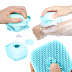 Exfoliant pour le corps en silicone avec distributeur pour le lavage de savon à shampooing