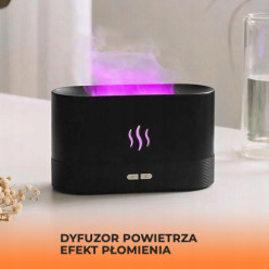Fireplace air humidifier black 5W 0,2l