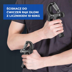 Ściskacz grip do rąk dłoni ćwiczeń opór 10-60kg ścisk regulowany