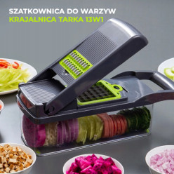 Szatkownica do warzyw owoców ręczna 13w1