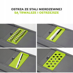 Szatkownica do warzyw owoców ręczna 13w1