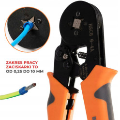 Crimping tool press for cable connectors wire ferrules + 1200 pcs ferrules