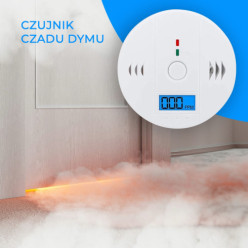 Szén-monoxid füstérzékelő CO-jelző LCD