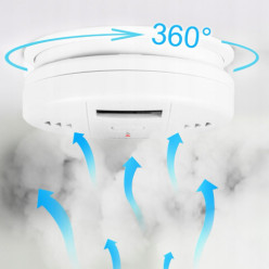 Carbon monoxide smoke detector CO alarm LCD
