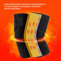 Bande magnétique de genou ensemble de 2 pièces