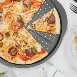 Okrúhla pizza pečenie podnos 33 cm