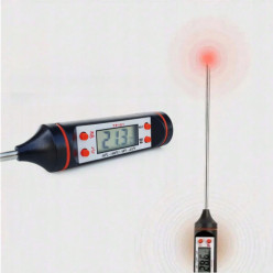 Digitales Küchenthermometer für Fleisch Wein LCD Sonde Einstichthermometer