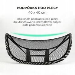 Podpora chrbta pre stoličky s masážnou skriňou