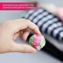Pracie gule proti chlpom a chumáčom, sada 6 ks