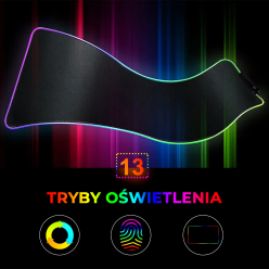 Svetlo-up hranie klávesnica 80x30cm RGB