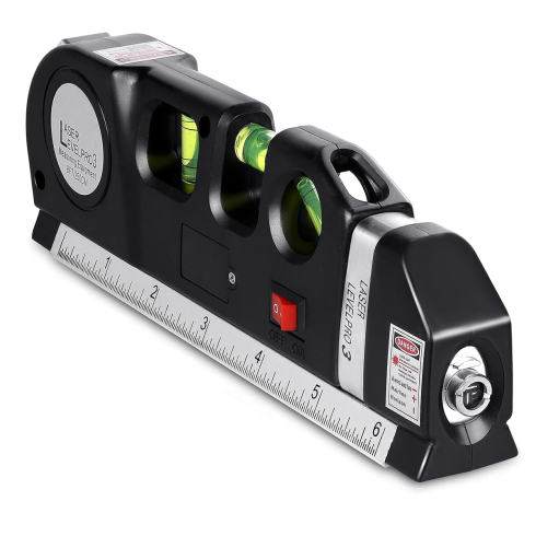Niveau d'alcool au laser avec une bande de 250 cm mesure 3 flacons 15m