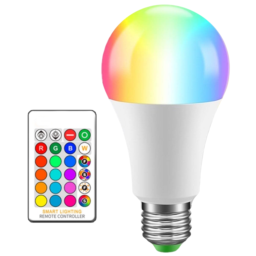 Żarówka LED RGB kolorowa 16 kolorów + pilot