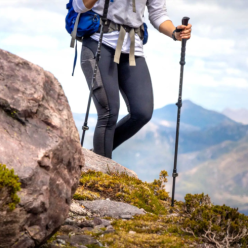 2x túrabotok gyalog Nordic Walking állítható fekete