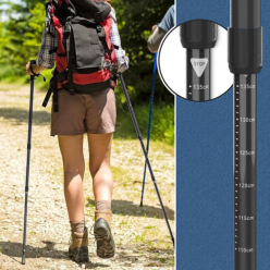 2x kijki trekkingowe do chodzenia Nordic Walking regulowane czarne