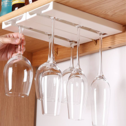 Porte-verre blanc double autocollant 25cm