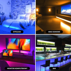 LED szalag 5m-es távoli színkészlet 12V 7W