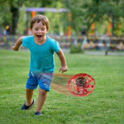 Latający fidget spinner zabawka dron świecący czerwony