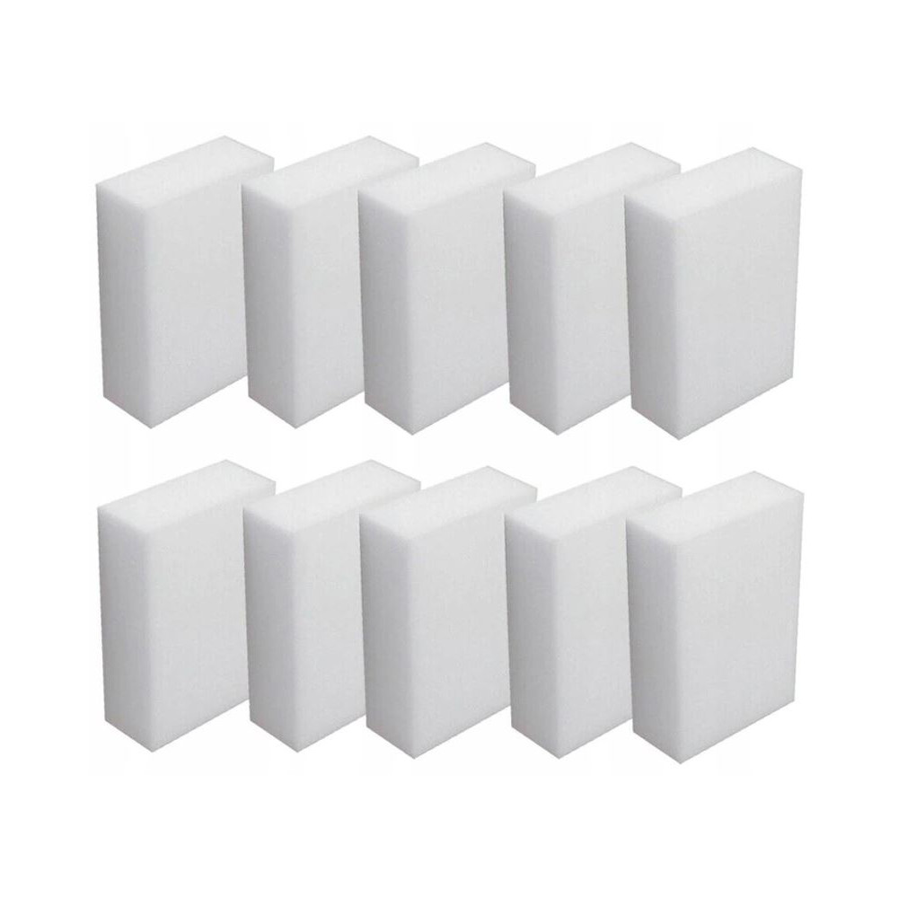 Ensemble de 10 éponges de nettoyage blanc