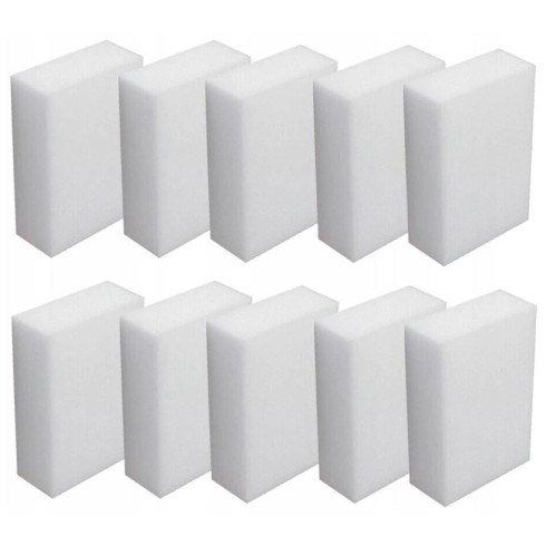 Ensemble de 10 éponges de nettoyage blanc
