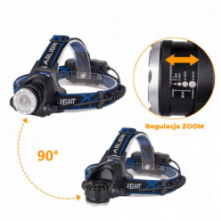 LED-fejlámpa nagyítása xml-t6 CREE újratölthető