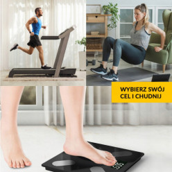 Waga łazienkowa analityczna 25w1 Smart 180kg BMI