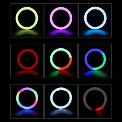 LED RGB gyűrű fény 220cm álló USB 80W