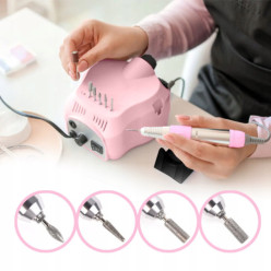 Nail drill 80W for manicure and pedicure + bits and foot pedal