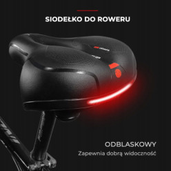 Siodełko rowerowe z amortyzacją wodoodporne