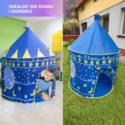 Jeu pour enfants château château de tente bleu