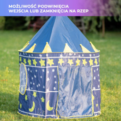 Jeu pour enfants château château de tente bleu