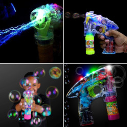Luminaire de canon à bulles + 2 liquides à bulles