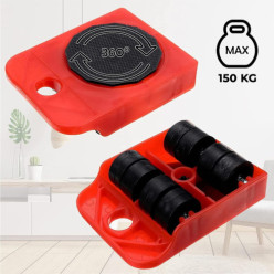 Bútormozgató görgős készlet 150 kg-os kerekek szállítására