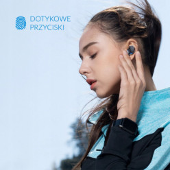 Słuchawki bezprzewodowe Bluetooth 5.1 douszne z powerbankiem