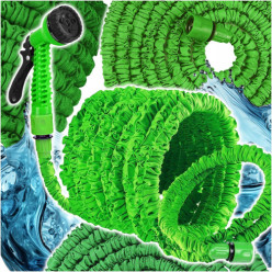Wąż ogrodowy 45 m rozciągliwy elastyczny + pistolet + złączka