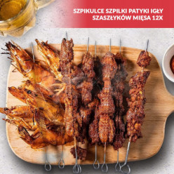 Szpikulce patyki na szaszłyki mięso grill 12 szt