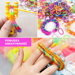 Loom band set for making bracelets 1500 pcs