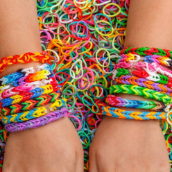 Loom band set for making bracelets 1500 pcs