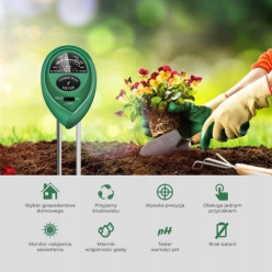 pH du sol mètre 3in1 testeur ph humidité légère