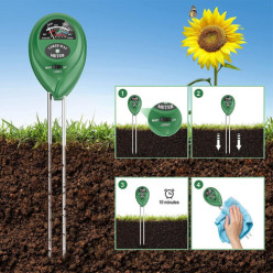 pH du sol mètre 3in1 testeur ph humidité légère