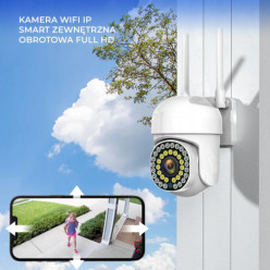 Smart WiFi IP camera 1080p, pan-tilt, indoor and outdoor