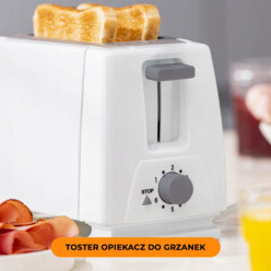 Hriankovač na sendviče s toastom 600W biela