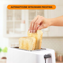 Toster opiekacz do tostów kanapek 600W biały