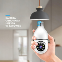 Light-bulb pan camera Full HD with app